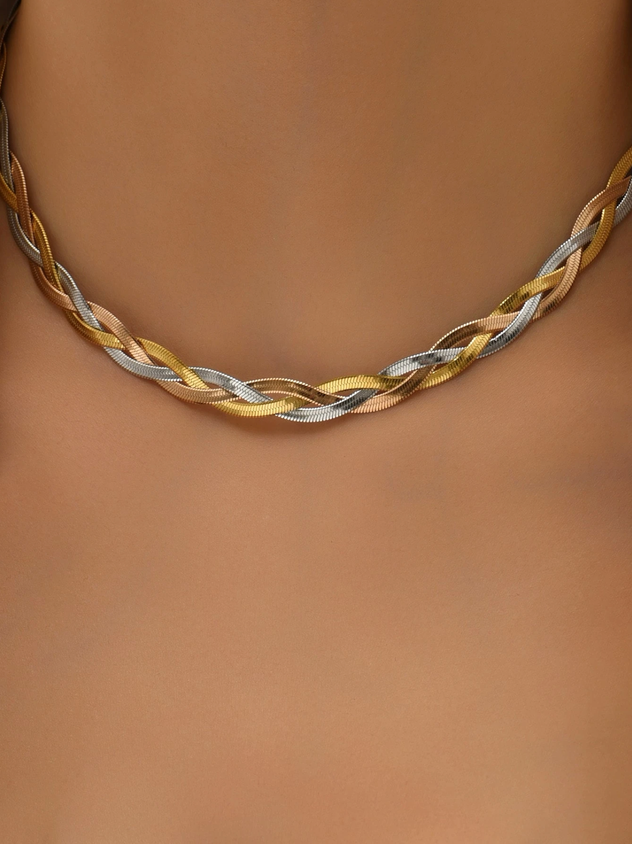 Tricolore Twist Necklace