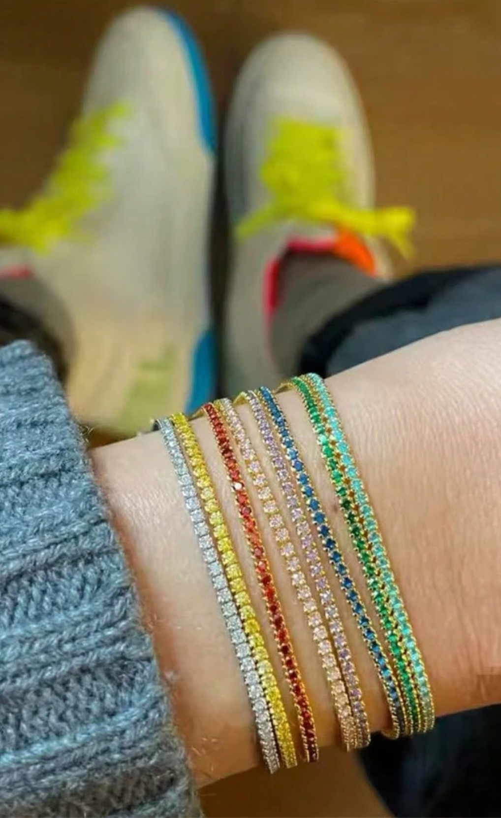 Gold-Plated Tennis Bracelet