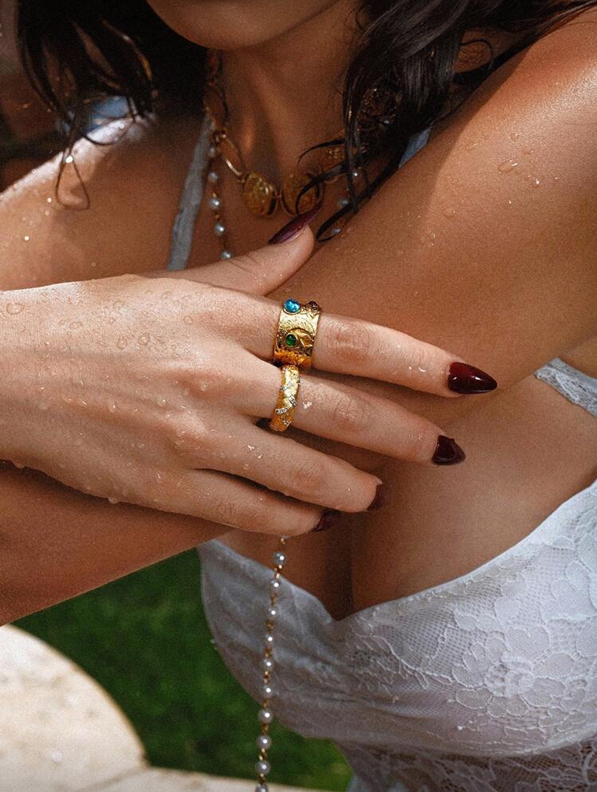 Moon & Stars Signet Ring