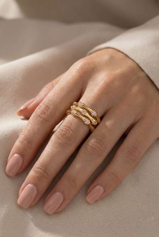 Blush Bamboo Ring
