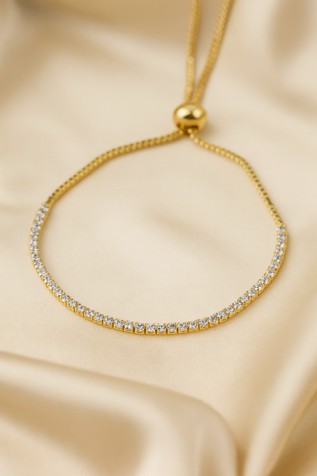 Gold-Plated Tennis Bracelet