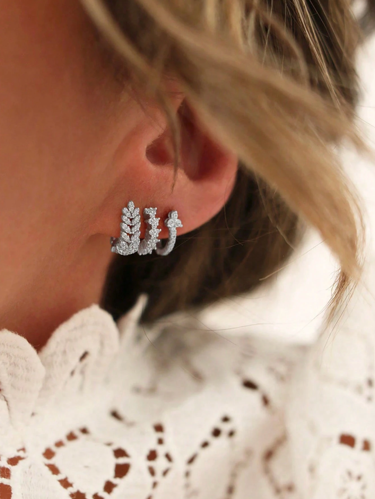 Laurel Luxe Huggie Set