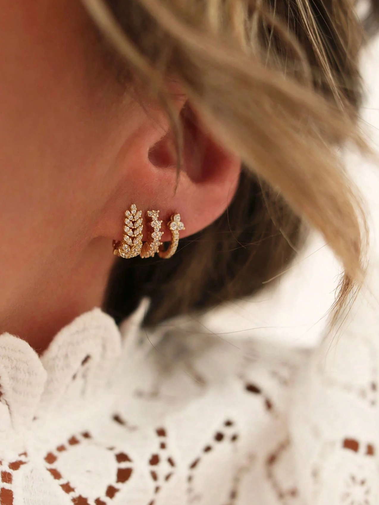 Laurel Luxe Huggie Set