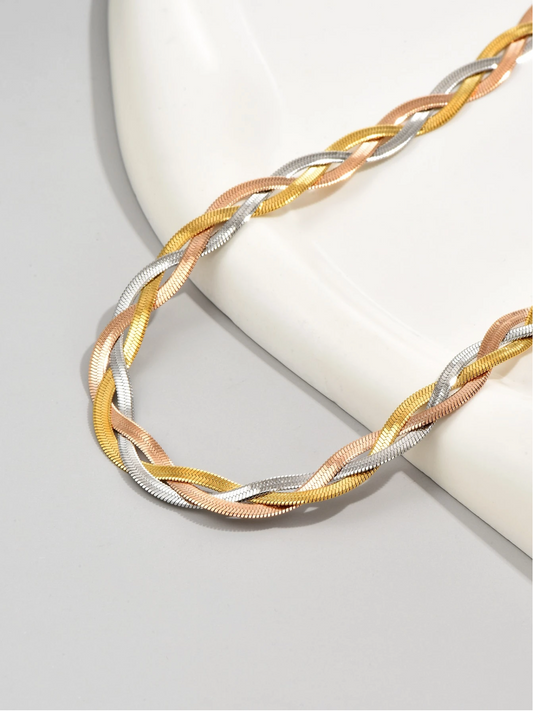 Tricolore Twist Necklace